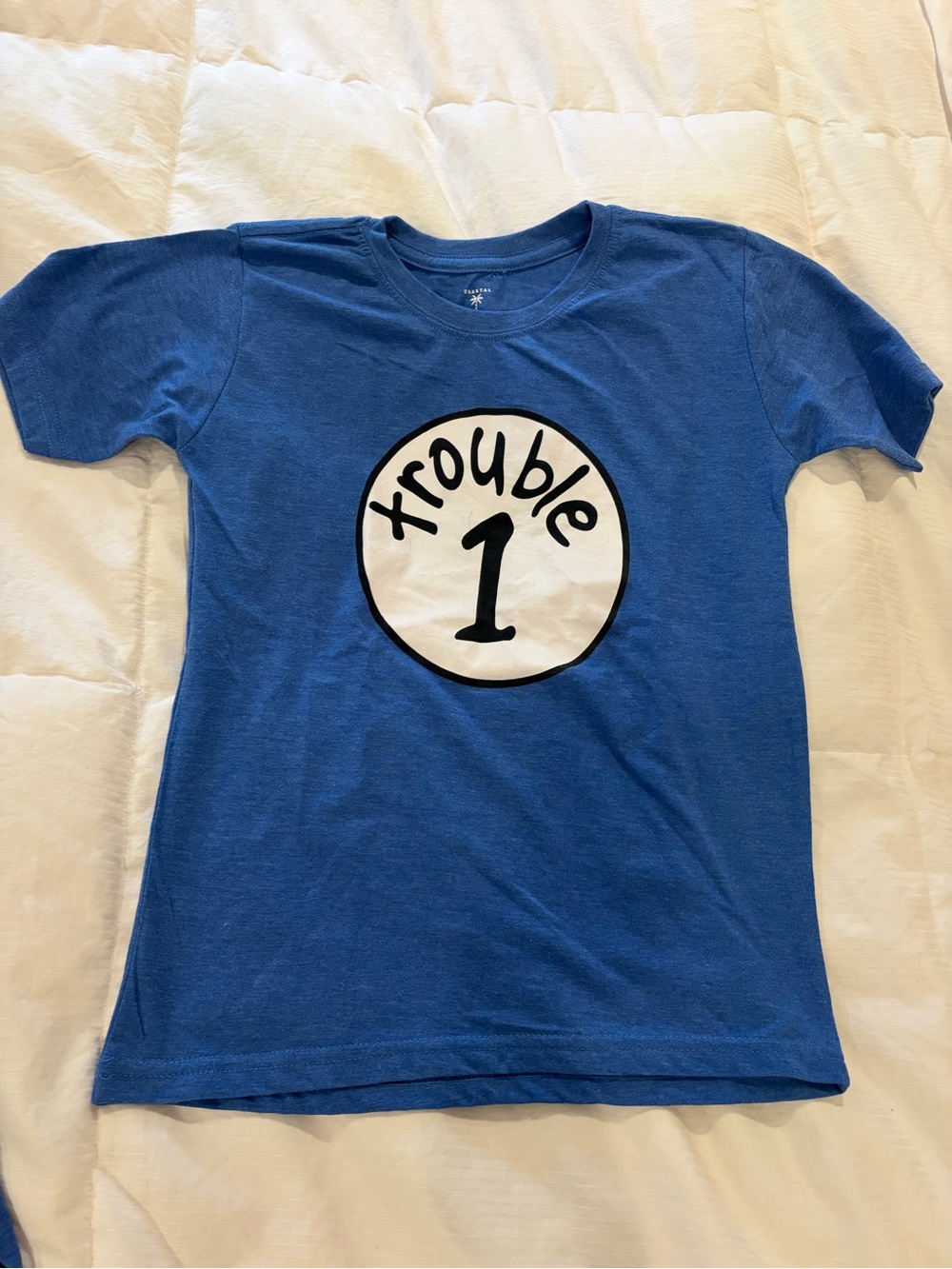 Swell Blue Short-Sleeve 'Trouble 1' and Trouble 2 matching set Graphic Tee